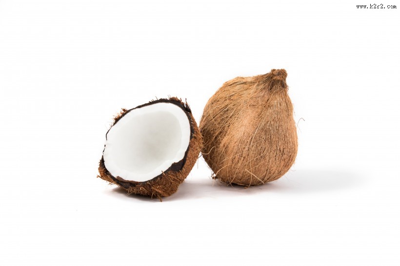 切开的夏日椰子图片大全
