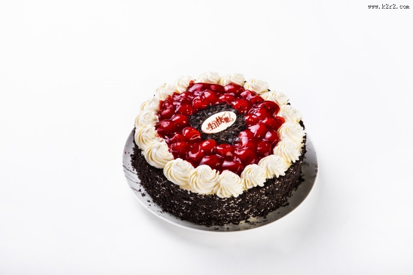 可口香甜的水果奶油蛋糕图片