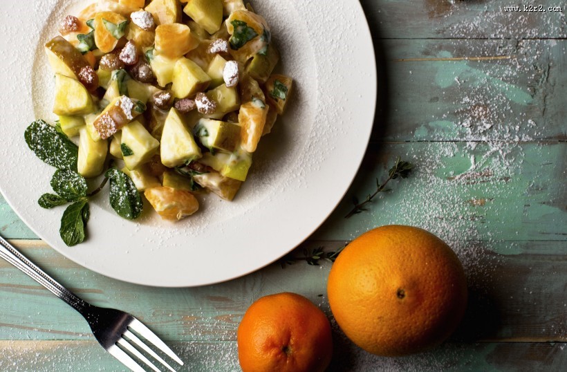 新鲜好吃的水果沙拉图片大全