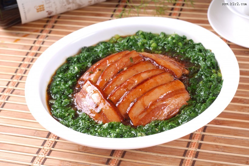 美味可口的清蒸五花肉图片