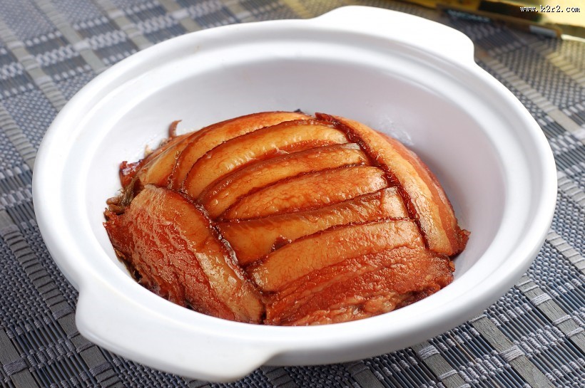 美味可口的清蒸五花肉图片