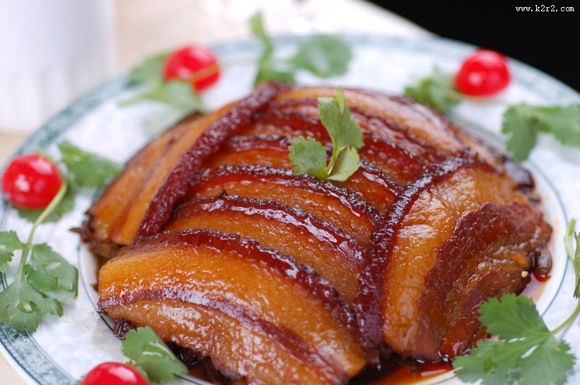 美味可口的清蒸五花肉图片