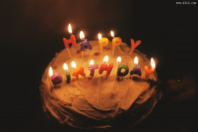 美味的生日蛋糕图片