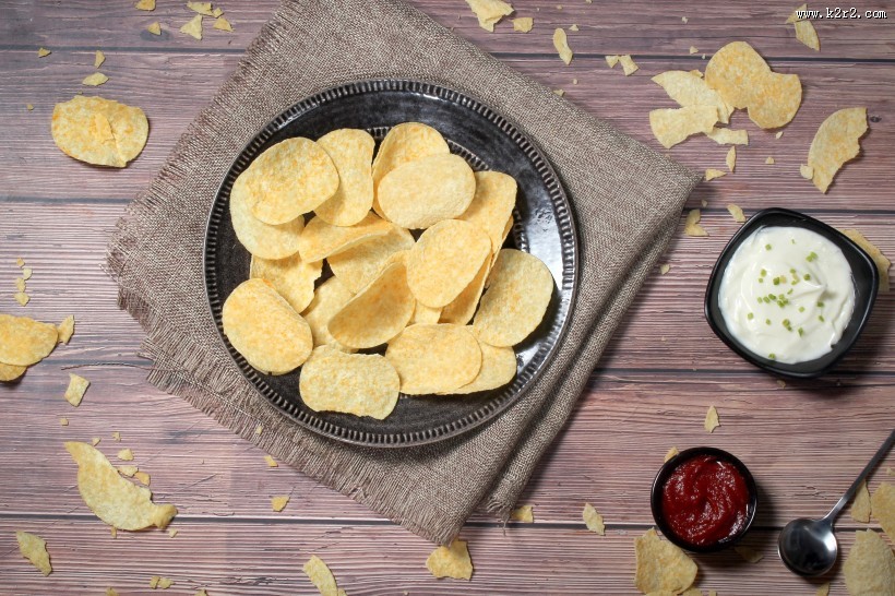 美味好吃的薯片图片