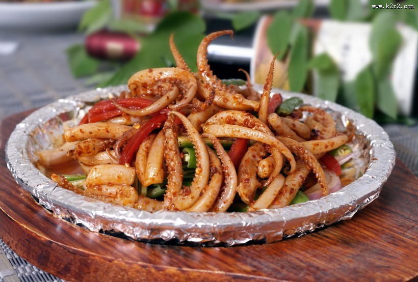 味道超棒的铁板鱿鱼须图片