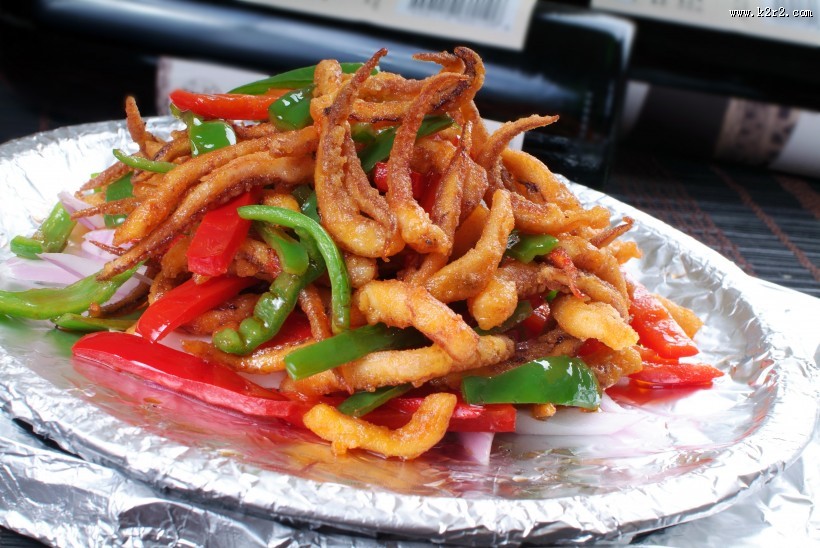 味道超棒的铁板鱿鱼须图片