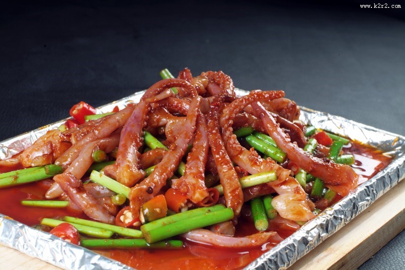 味道超棒的铁板鱿鱼须图片