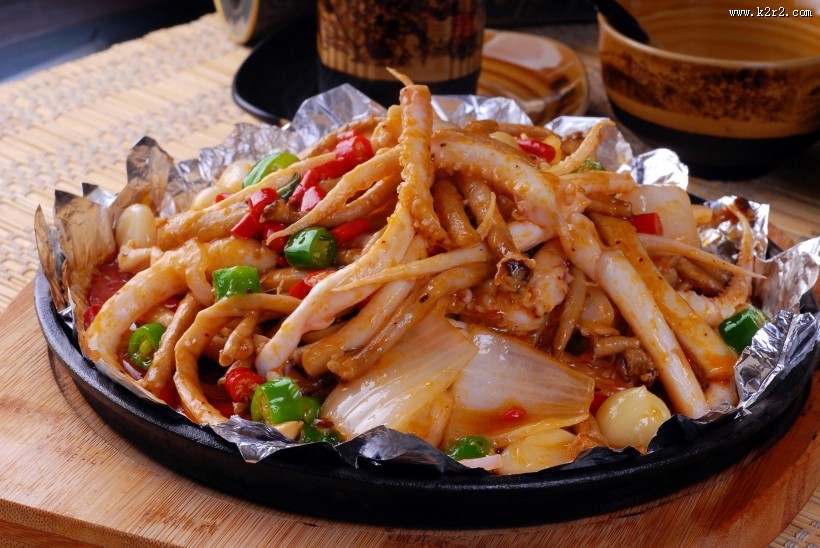 味道超棒的铁板鱿鱼须图片