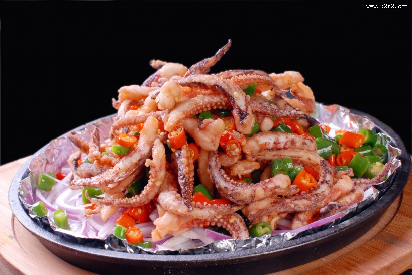 味道超棒的铁板鱿鱼须图片