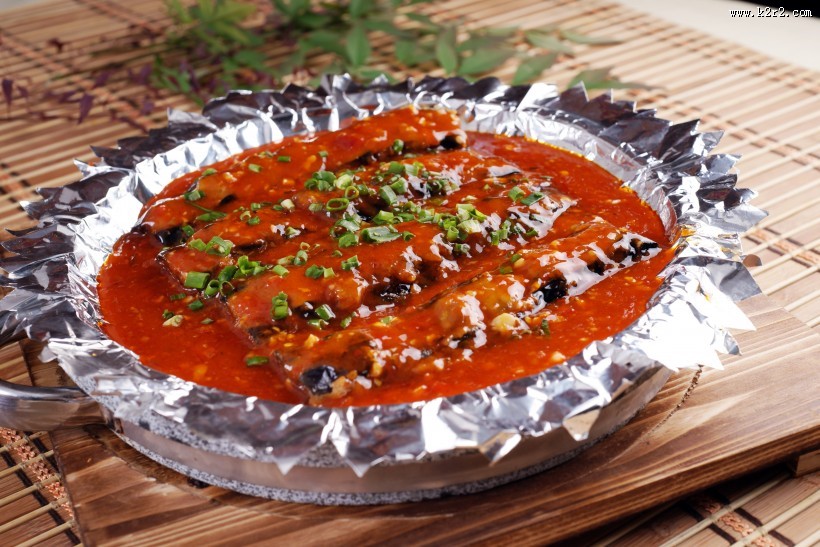 好吃的铁板红烧茄盒图片