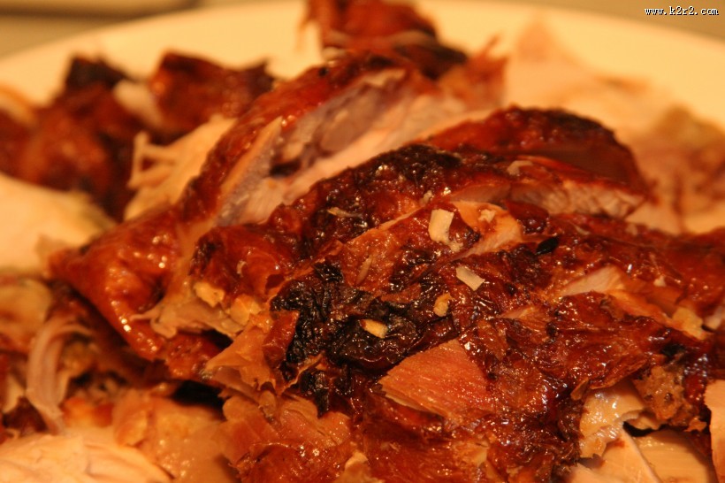 美味的烤鸡图片