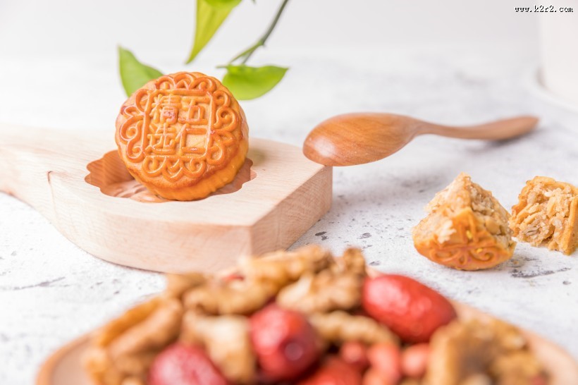 中秋五仁月饼图片