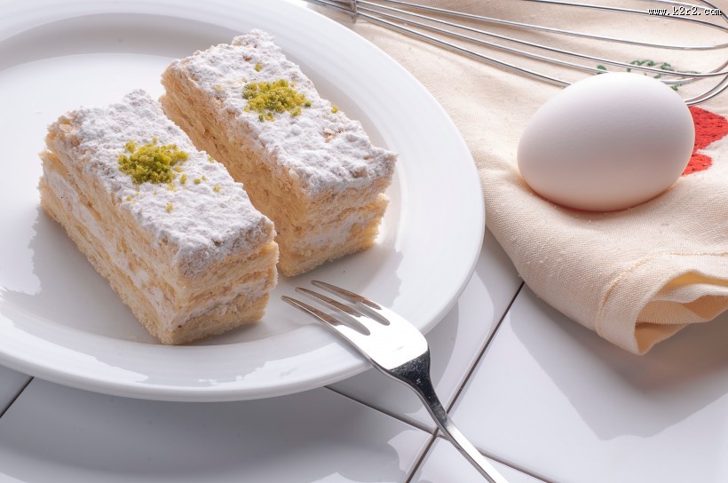 香甜美味的切块蛋糕图片大全