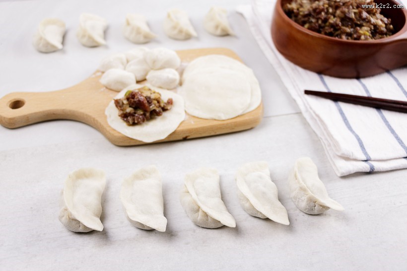 美味饺子制作过程图片