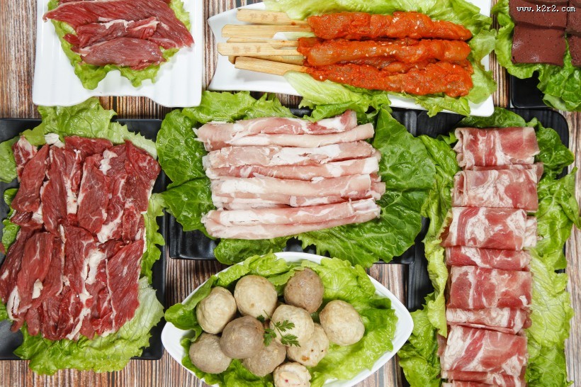 美味火锅肉片图片