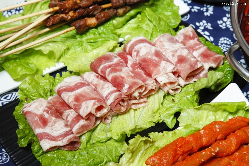 美味火锅肉片图片