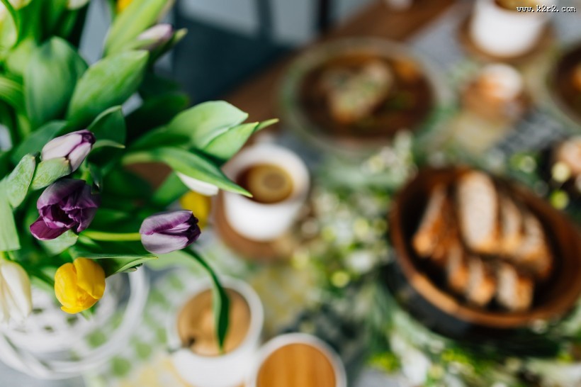 丰盛美味的早餐图片大全