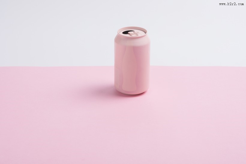 粉色易拉罐图片