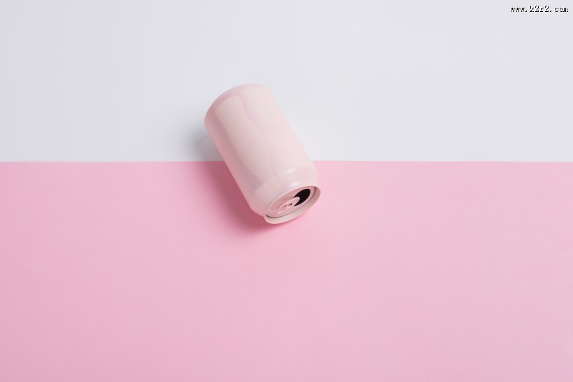 粉色易拉罐图片