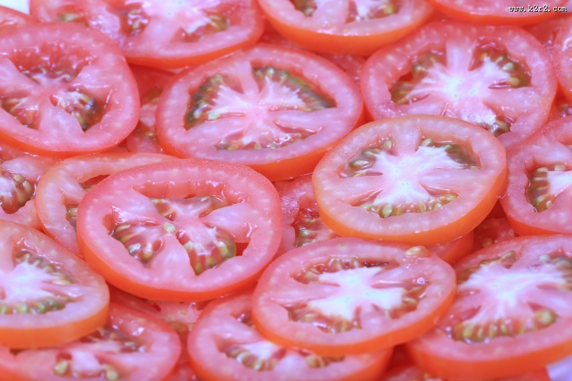 切片的西红柿图片
