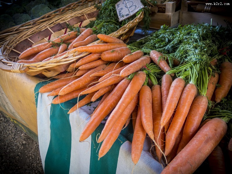 水嫩的胡萝卜图片