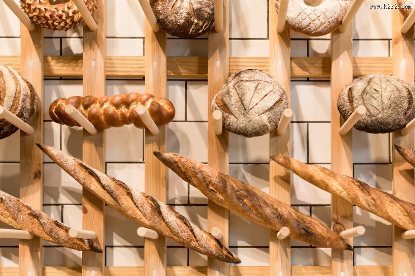 健康传统的法棍面包图片