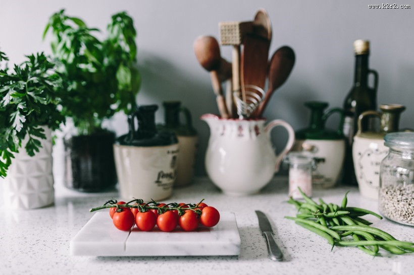 厨房的蔬菜特写图片