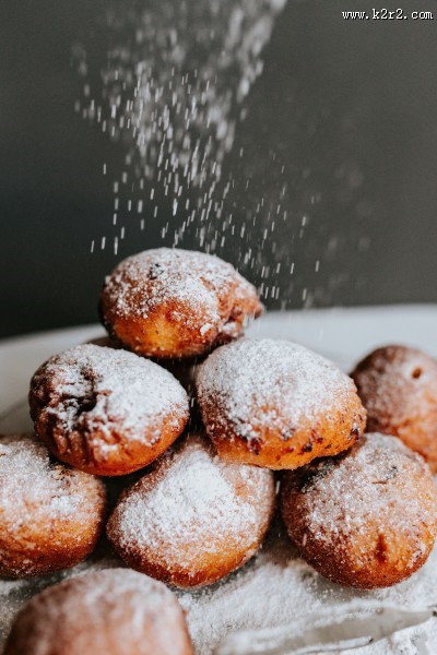 传统的波兰甜甜圈图片