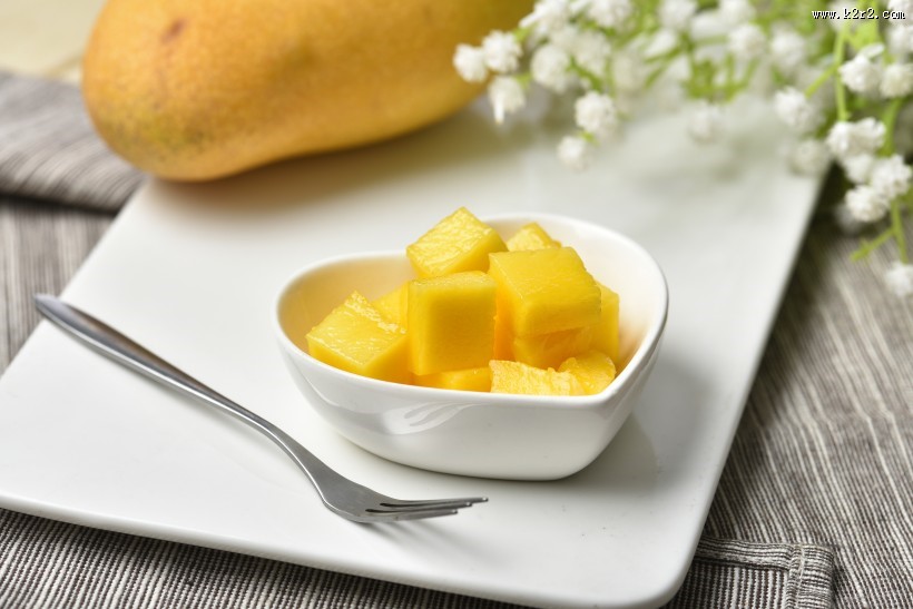 黄色的清香有营养芒果图片大全