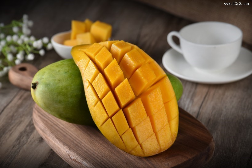 黄色的清香有营养芒果图片大全