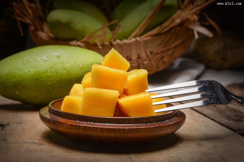 黄色的清香有营养芒果图片大全