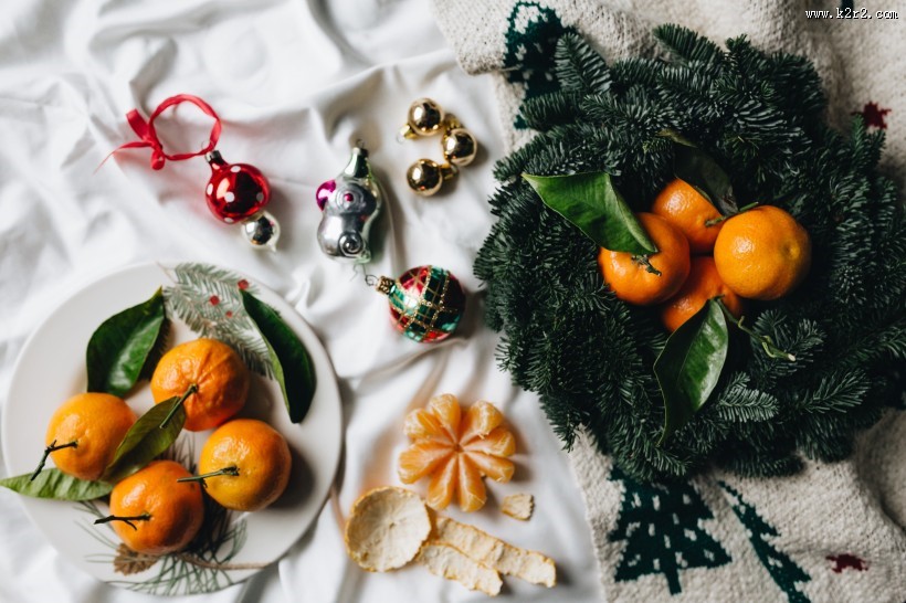 金黄色的桔子图片