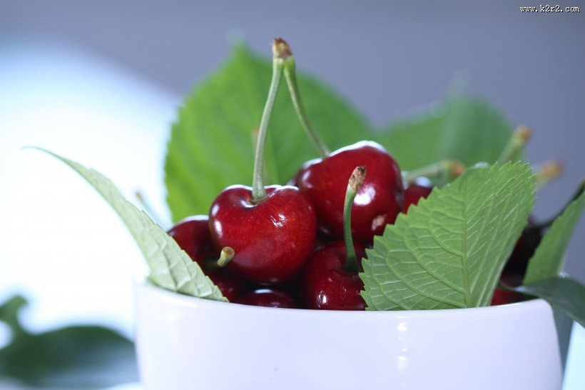 酸甜可口的红色车厘子图片大全