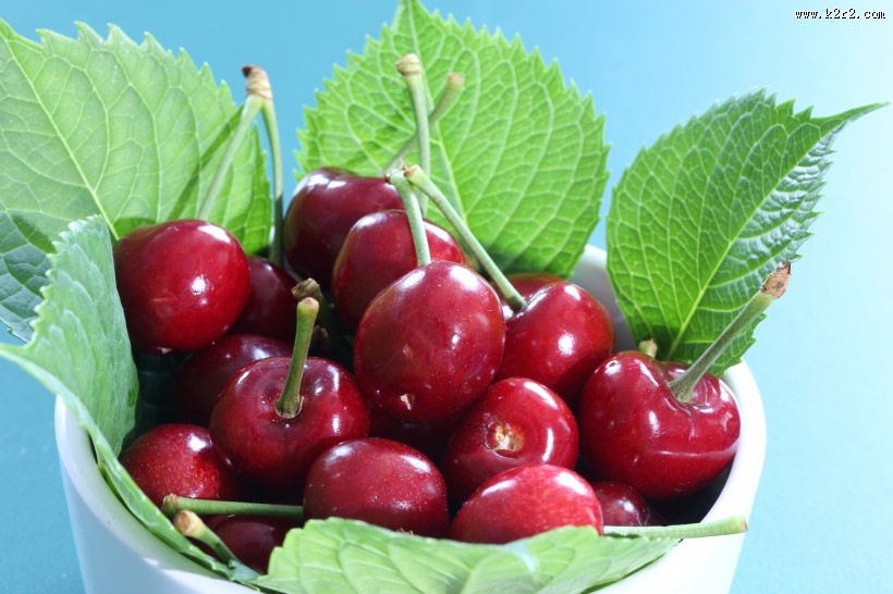 酸甜可口的红色车厘子图片大全