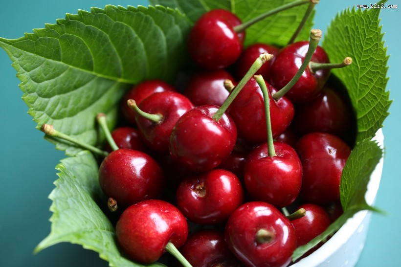 酸甜可口的红色车厘子图片大全