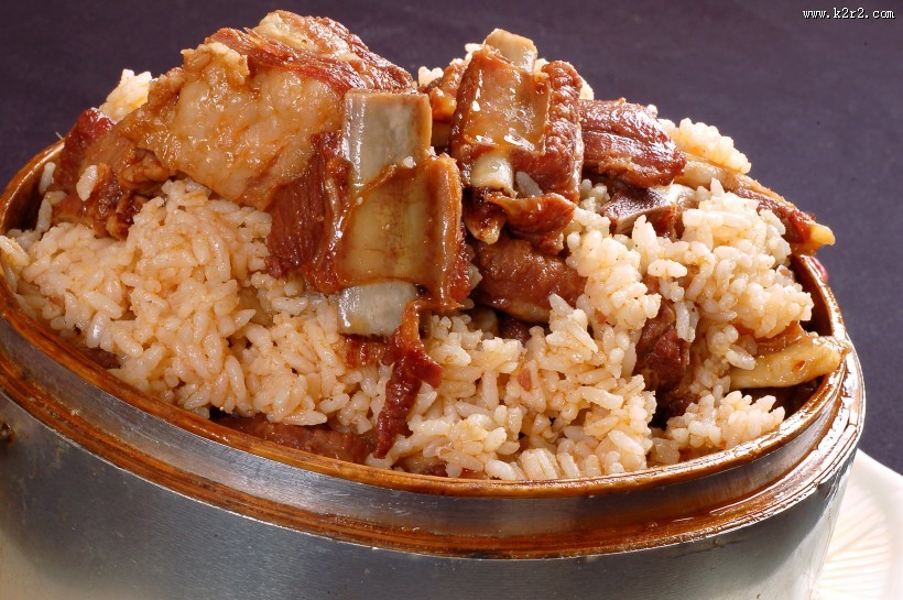 好吃的肉蒸饭图片