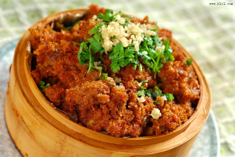 好吃的肉蒸饭图片