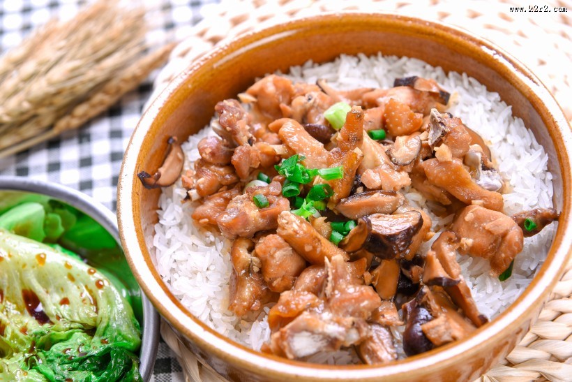 好吃的肉蒸饭图片