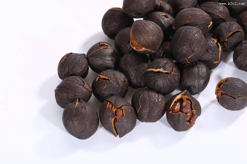 黑色核桃干果图片大全