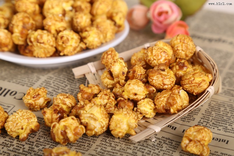 香浓好吃的爆米花图片