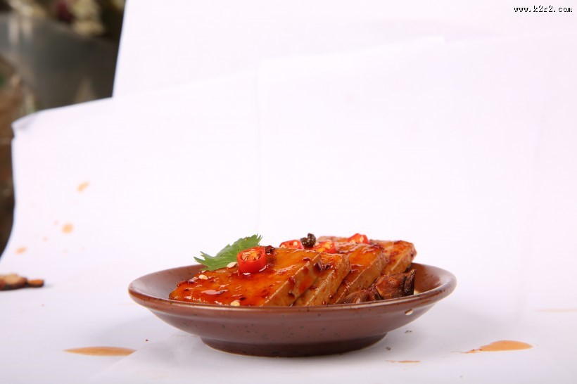 好吃的家常香辣豆腐干图片