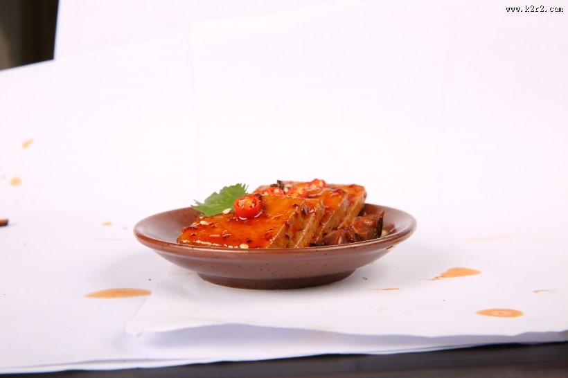好吃的家常香辣豆腐干图片