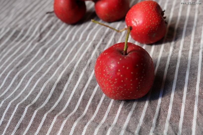 红色酸甜的山楂图片