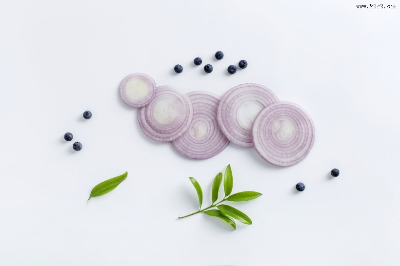 切开的洋葱图片