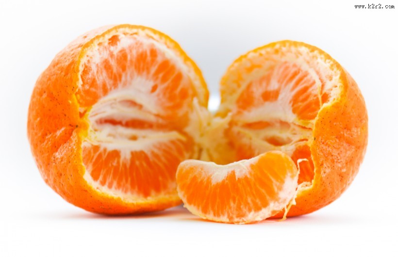 酸甜可口剥开的橘子图片大全