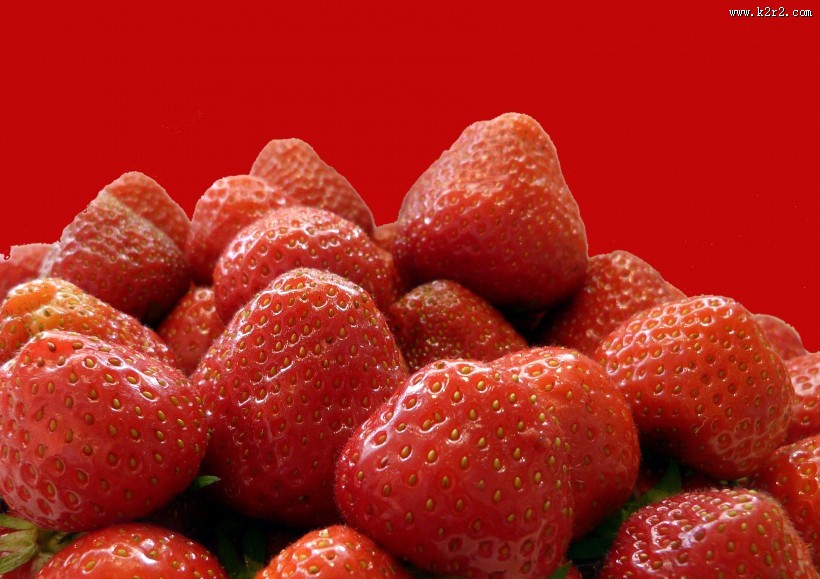 美味可口的红色草莓图片