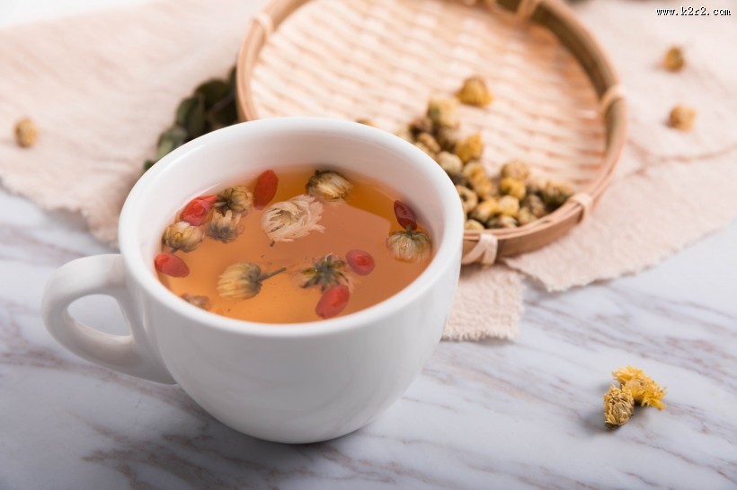 健康营养的枸杞养生茶饮图片