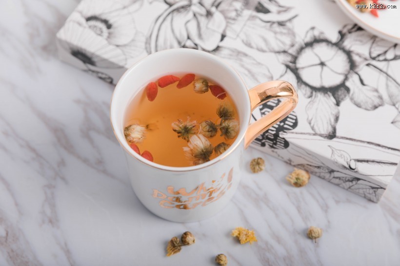 健康营养的枸杞养生茶饮图片