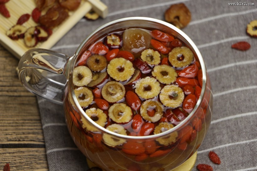 好喝的养生枸杞菊花茶图片