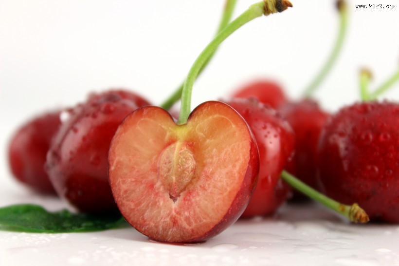 酸甜可口的红色车厘子图片大全